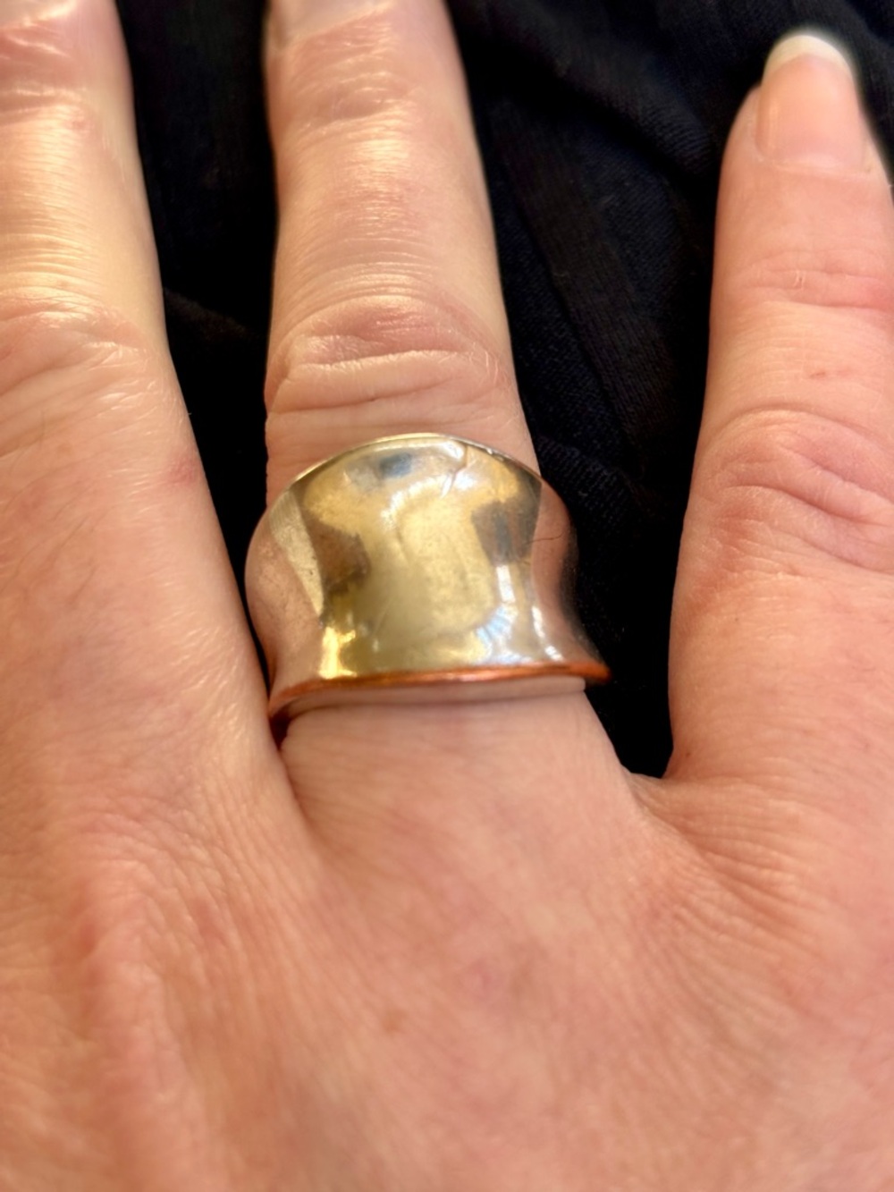 Sterling Silver SaddleRing Women's Ring size 7